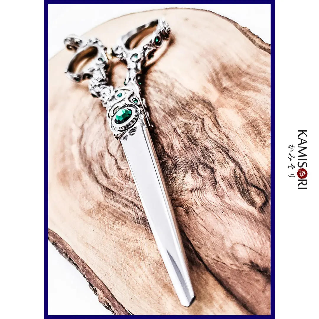 Ciseaux de coiffeur Kamisori Jade